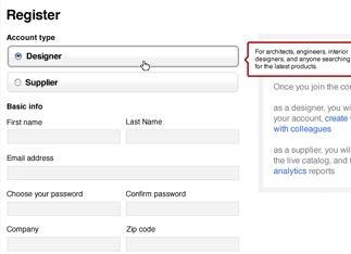 Find Product Details on Designer Pages